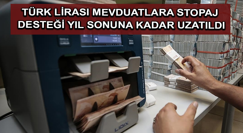 Türk lirası mevduatlara stopaj desteği yıl sonuna kadar uzatıldı