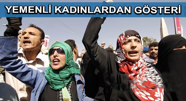 Yemenli kadınlardan gösteri