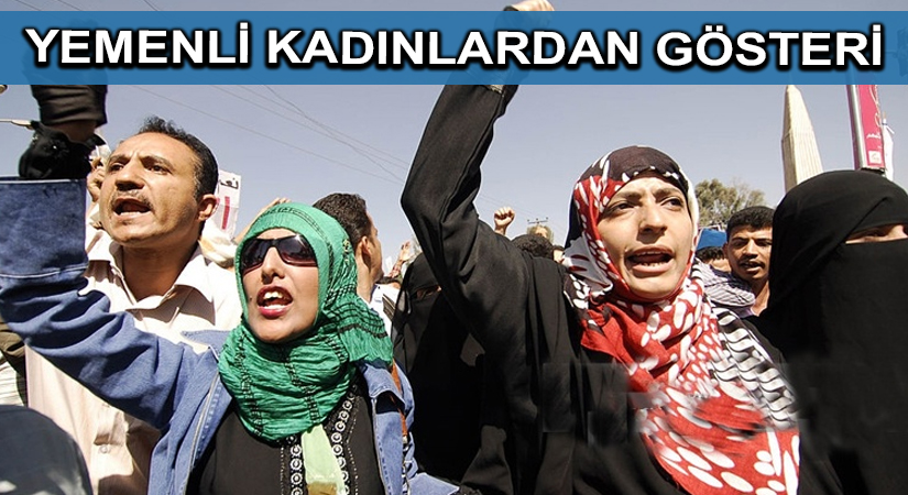 Yemenli kadınlardan gösteri