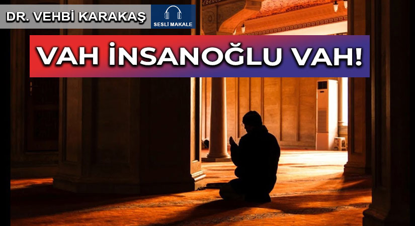 Vah insanoğlu vah!