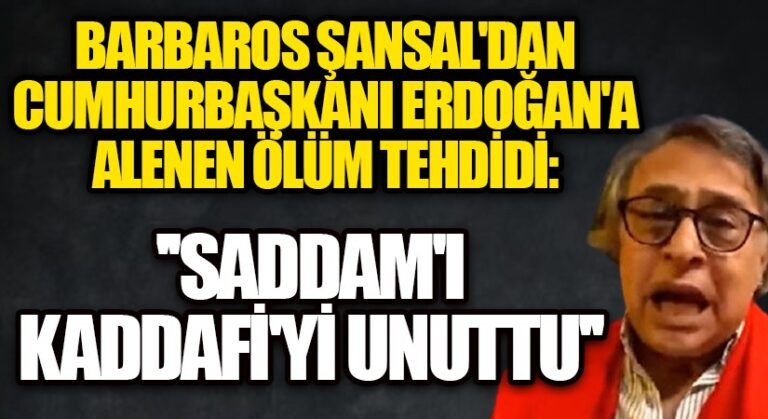 Barbaros Şansal Haddini Aştı