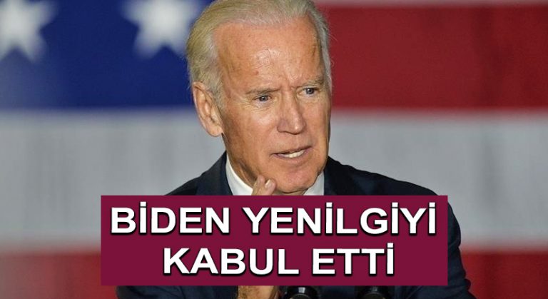 Biden Yenilgiyi Kabul Etti