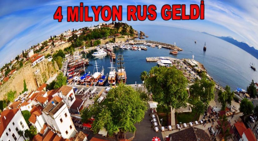 Milyonlarca Rus Türkiye’ye Geldi