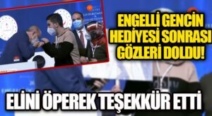 Cumhurbaşkanı Erdoğan’a, Engelli Öğretmen Atama Töreni’nde Anlamlı Hediye
