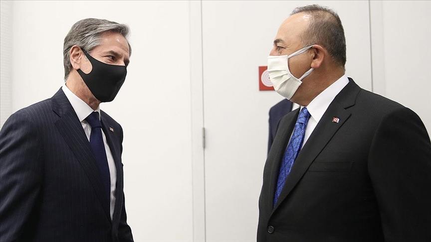 Dışişleri Bakanı Çavuşoğlu, ABD Dışişleri Bakanı Blinken Riga’da Görüştü