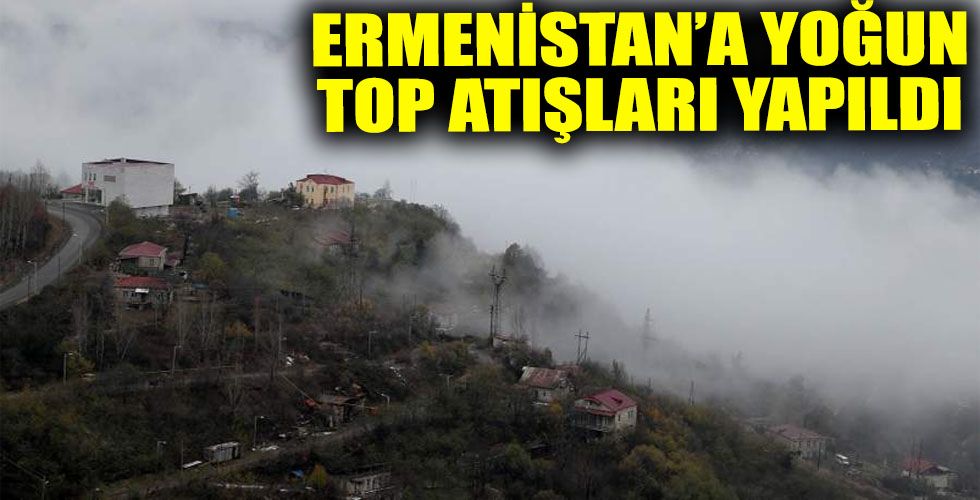 Azerbaycan’an Ermenistan’a Yoğun Top Atışı