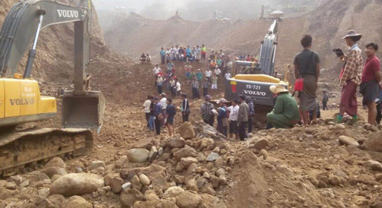 Myanmar’da madende oluşan heyelan sonucu en az 70 kişi kayboldu