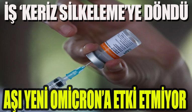 Pfizer Aşısı da İşe Yaramıyor