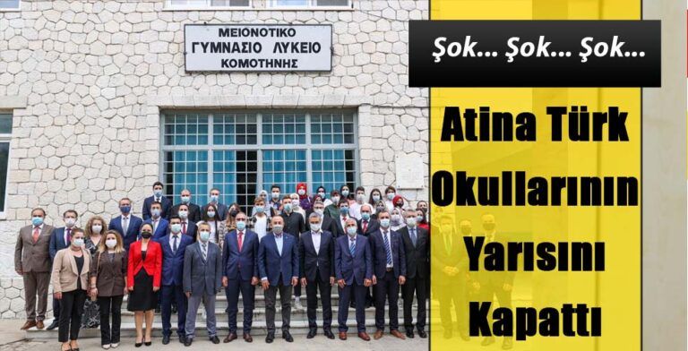 Atina Türk Okullarının Yarısını Kapattı