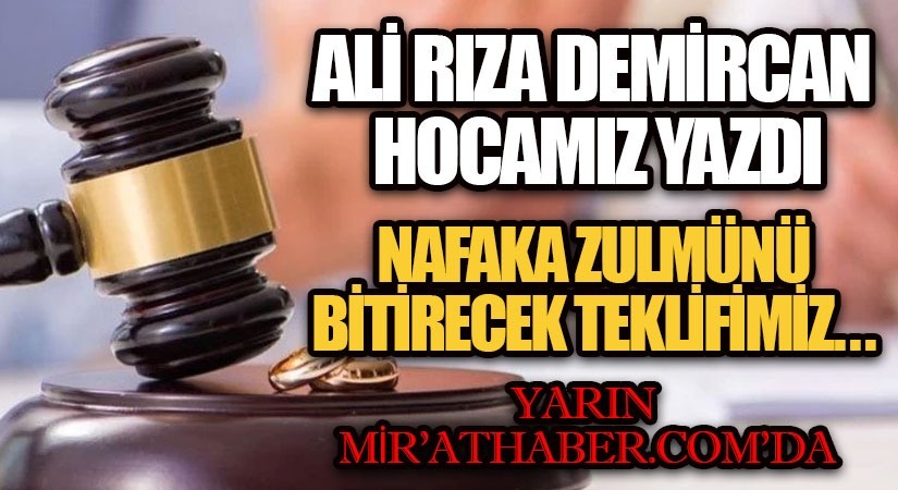 Nafaka Zulmünü Bitirecek Teklif