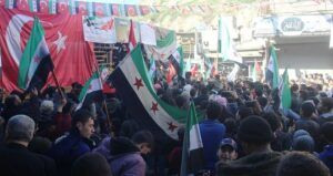 Azez’de Elektrik Zamları Protesto Edildi