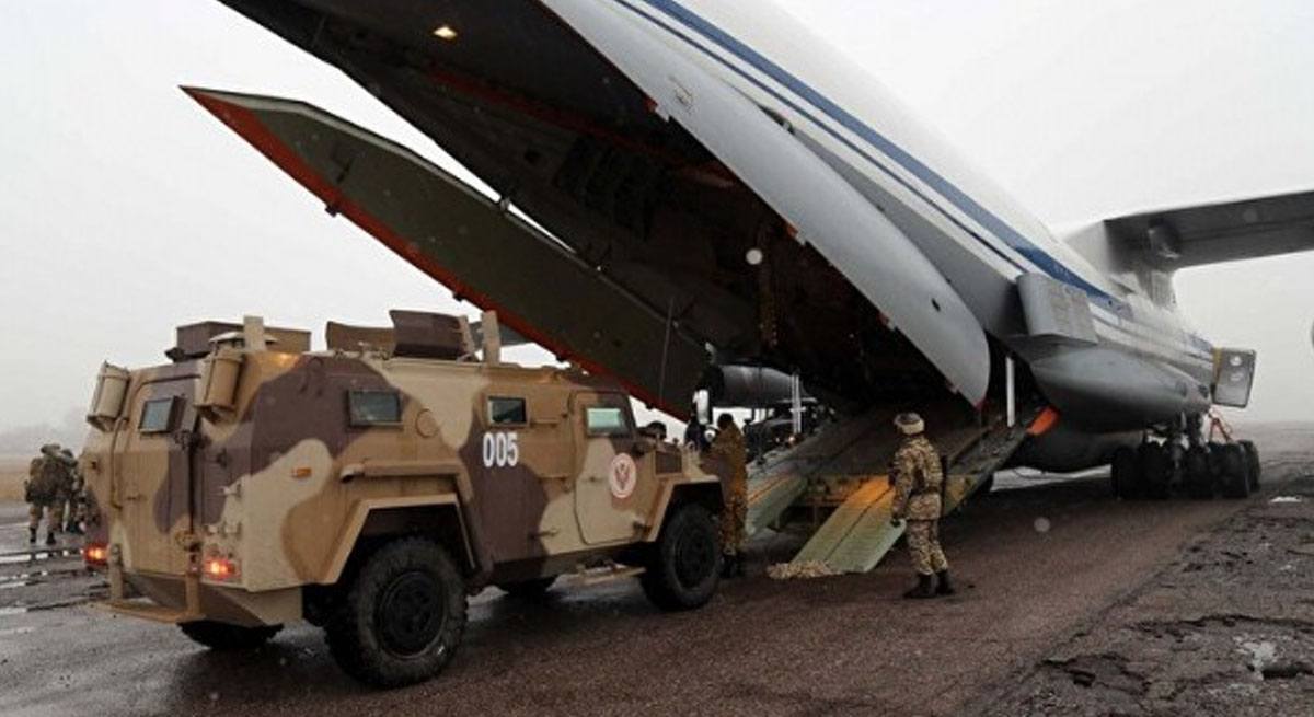 Kırgızistan’dan Kazakistan’a Asker Ve Zırhlı Araç Desteği