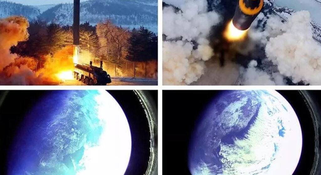 Kuzey Kore Yeni Füze Denemesinin Fotoğraflarını Yayımladı