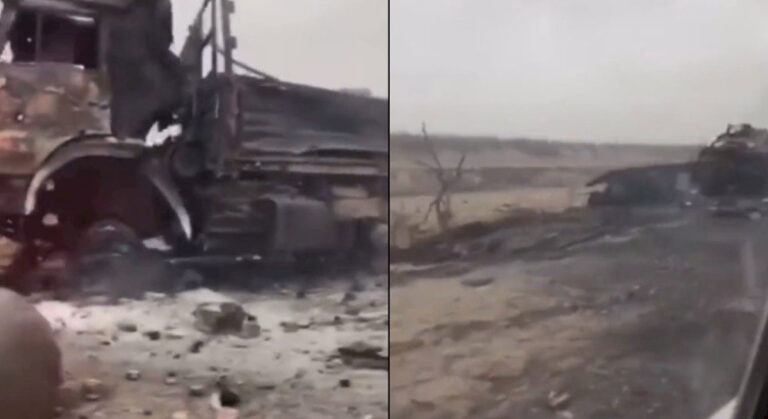 Herson’da Ukrayna Güçleri Rus Konvoyunu İmha Etti!
