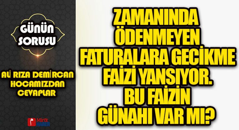 GÜNÜN SORUSU | FAİZ