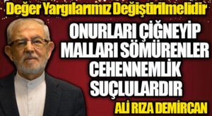 Değer Yargılarımız Değiştirilmelidir