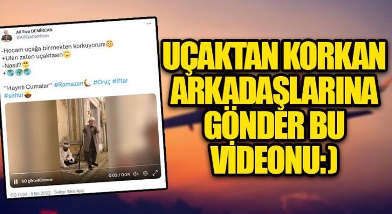 UÇAKTAN KORKAN ARKADAŞLARINI ETİKETLE :)