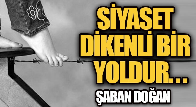 SİYASET DİKENLİ BİR YOLDUR