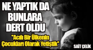 NE YAPTIK DA BUNLARA DERT OLDU