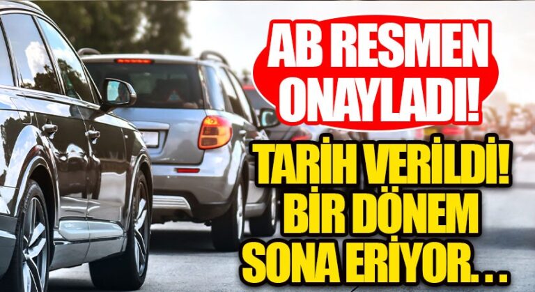2035 Yılından İtibaren Dizel ve Benzinli Araçların Satışının Yasaklanmasına Onay
