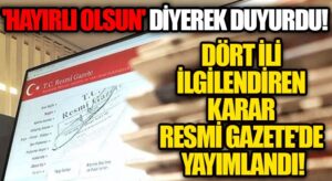 4 İlde İdare Mahkemesi Kuruldu..