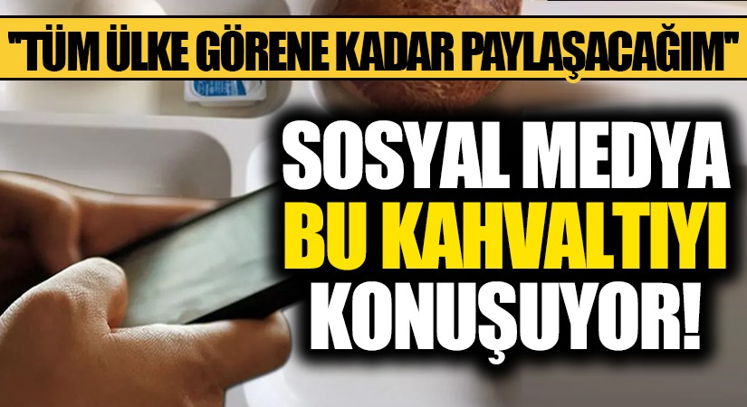 Öğrencilere Layık Görülen Kahvaltı Tabağı!