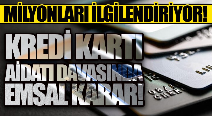 Kredi Kartı Aidatı İçin Flaş Karar!