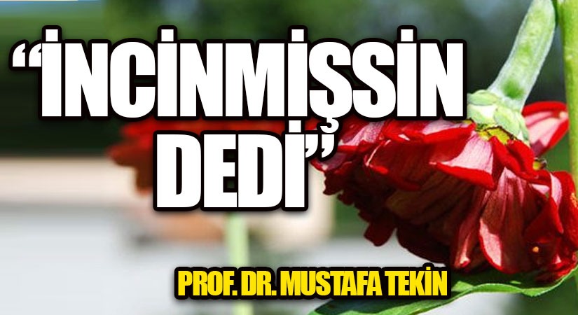 “İNCİNMİŞSİN DEDİ”