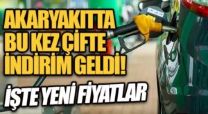 Akaryakıtta İndirim!