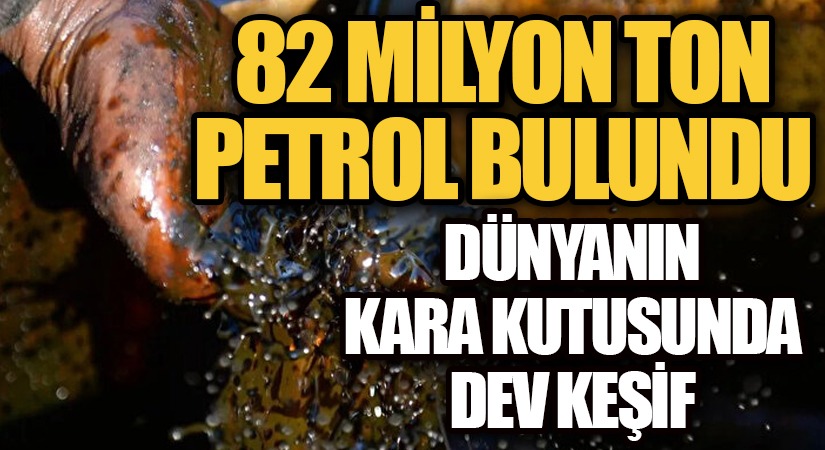 82 Milyon Ton Petrol Bulundu