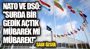 NATO ve DSÖ: “Surda Bir Gedik Açtık, Mübarek mi Mübarek!!”