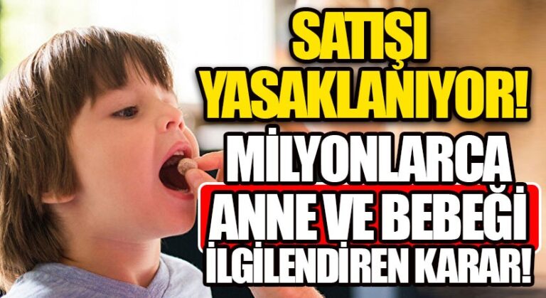 Satışı Yasaklanıyor!