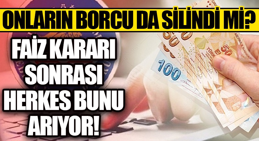 Onların Borcu da Silindi Mi?
