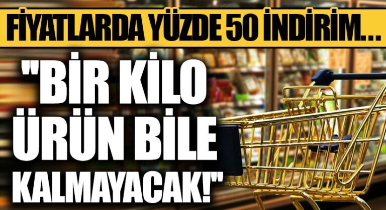Fiyatlarda Yüzde 50 İndirim