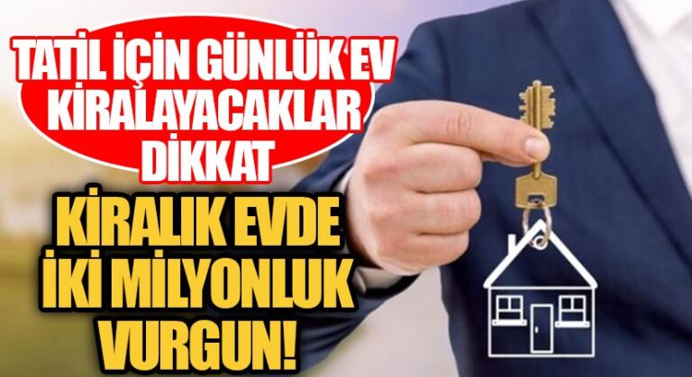 Kiralık Evde İki Milyonluk Vurgun