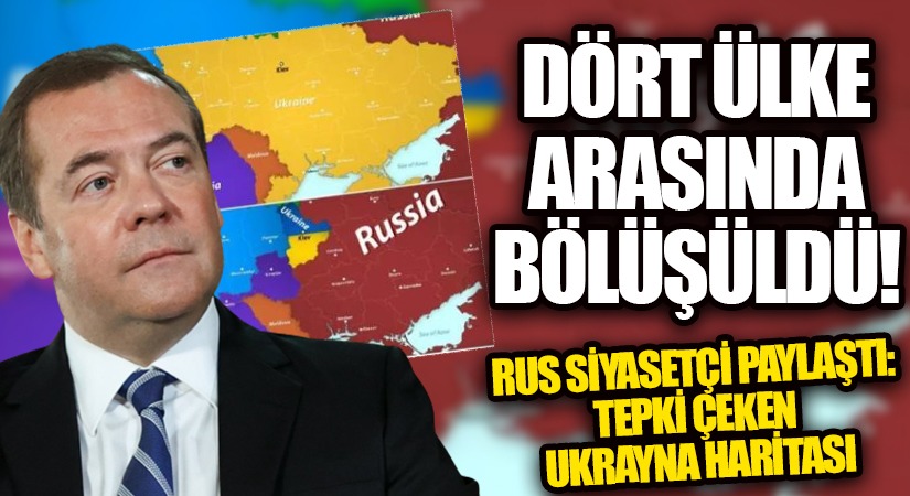 Rus Siyasetçi Paylaştı: Tepki Çeken Ukrayna Haritası