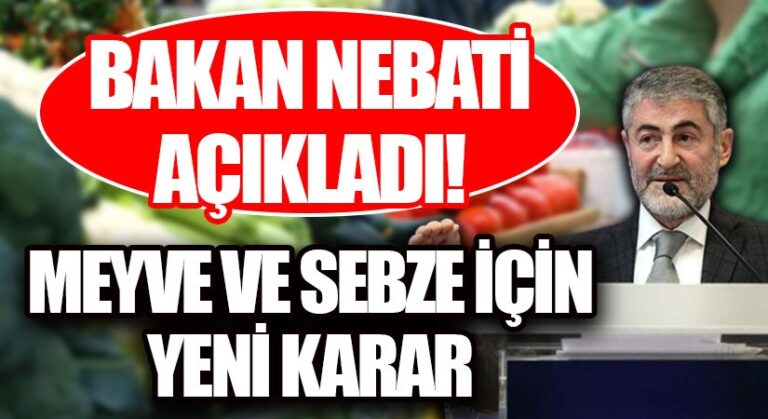 Sebze Ve Meyve Fiyatları İçin Yeni Kararlar!