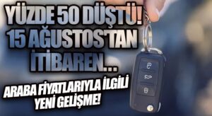 Araba Fiyatlarıyla İlgili Yeni Gelişme