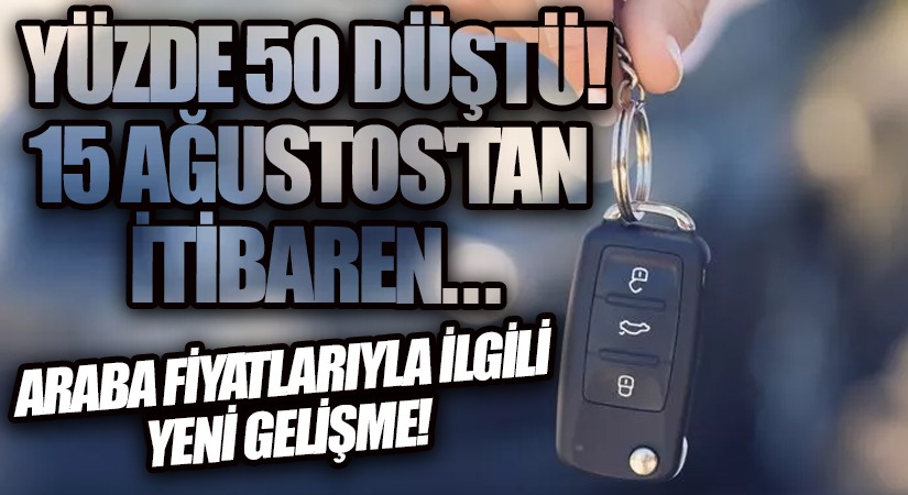 Araba Fiyatlarıyla İlgili Yeni Gelişme