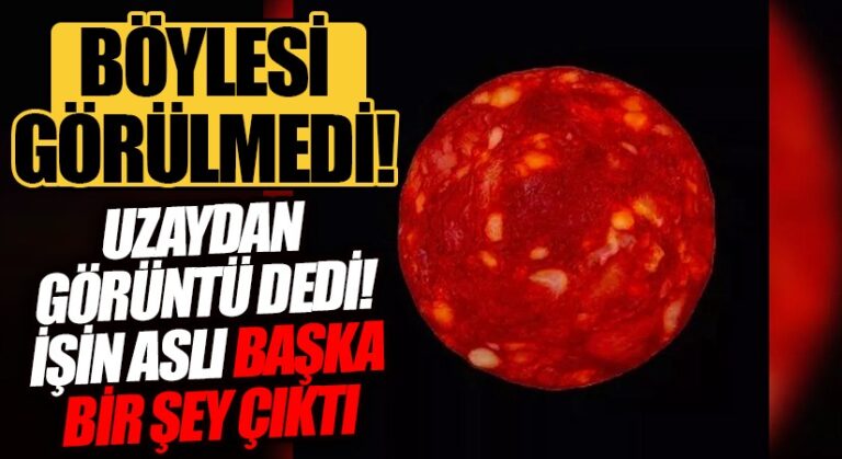 ‘JAMES WEBB TELESKOBU’NDAN GÖRÜNTÜ’ DİYE SUCUK PAYLAŞTI