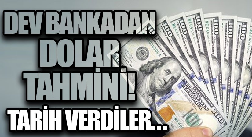 Dev Bankadan Dolar Tahmini