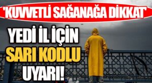 Kuvvetli Sağanağa Dikkat!