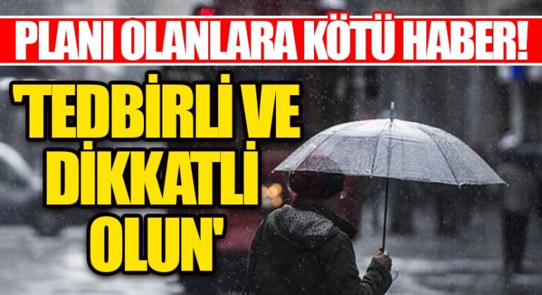 Çok Sayıda İle Kritik Uyarı!