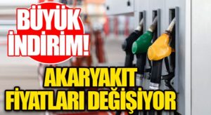 Akaryakıta Büyük İndirim Yolda!
