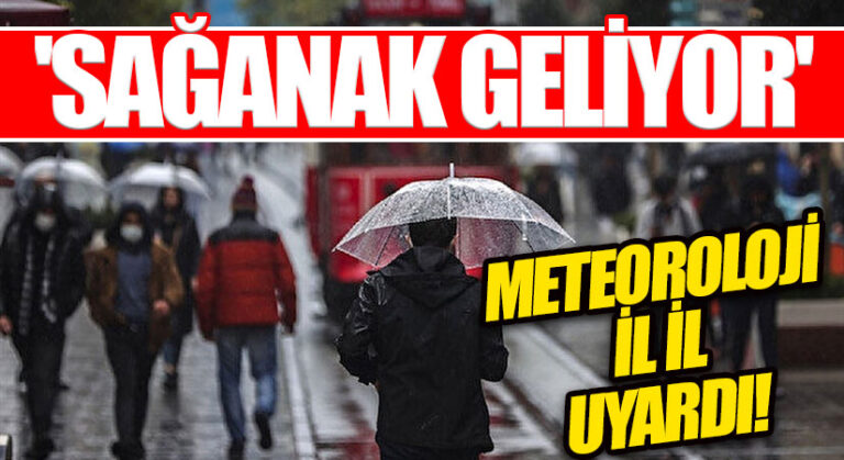Meteoroloji saat verdi ve uyardı: Sağanak yağmur geliyor