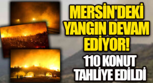 Mersin’de Çıkan Orman Yangınına Müdahaleler Devam Ediyor