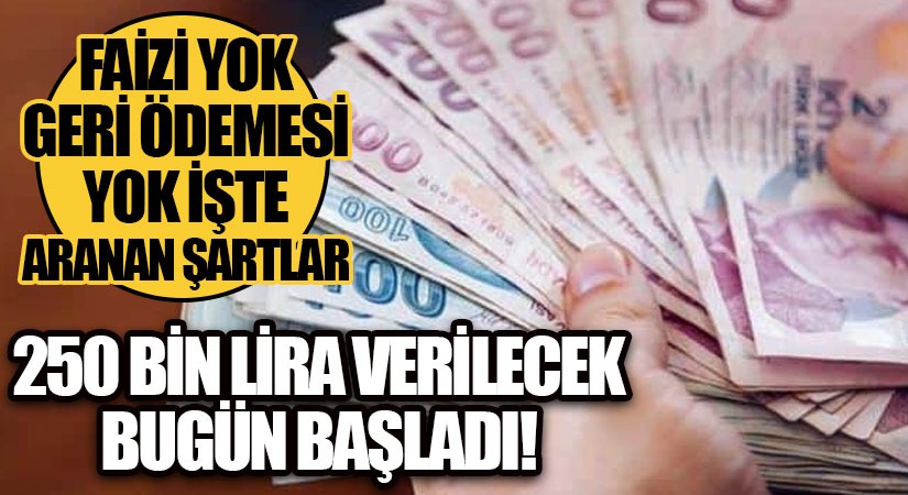 Vatandaşlara Geri Ödemesiz Destek Verilecek!
