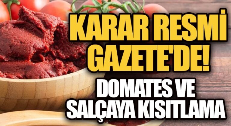 Domates İhracatı Ticaret Bakanlığı İznine Bağlandı