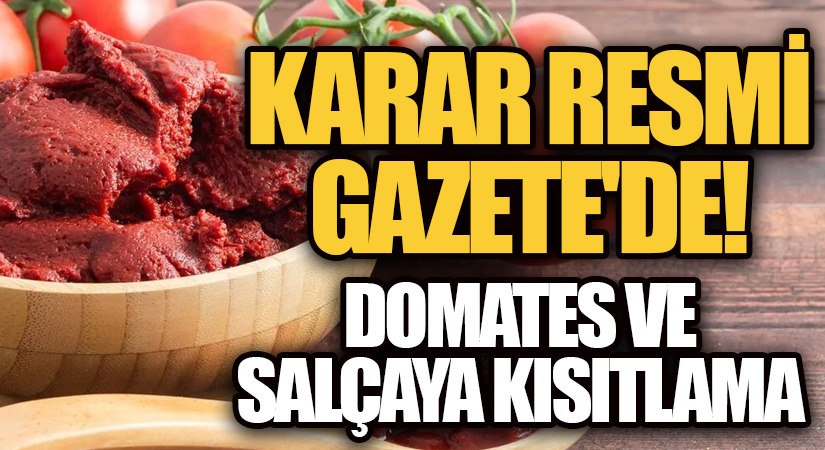 Domates İhracatı Ticaret Bakanlığı İznine Bağlandı
