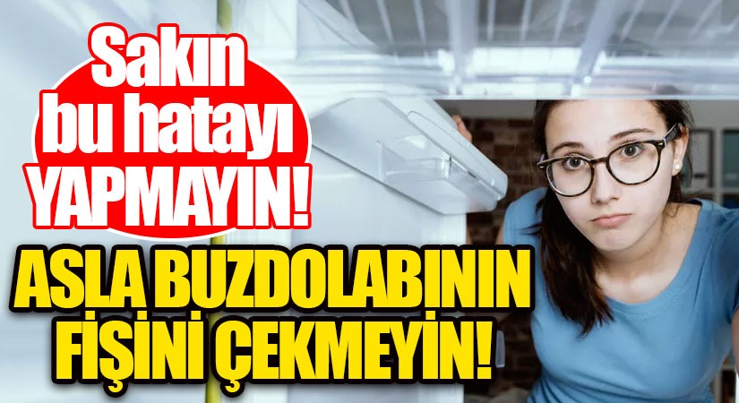 Asla Buzdolabının Fişini Çekmeyin!